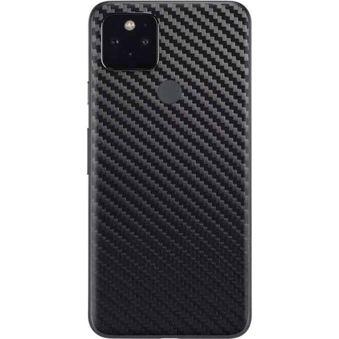 Black Carbon Fiber Specialty Texture Material Google Pixel 5 Skin